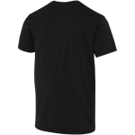 Unisex short-sleeved organic cotton T-shirt 160 g/m2 Elevate black colour third rear view