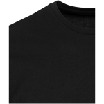 Unisex short-sleeved organic cotton T-shirt 160 g/m2 Elevate black colour close-up view 1