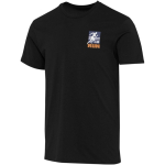 Unisex short-sleeved organic cotton T-shirt 160 g/m2 Elevate black colour screen printing view