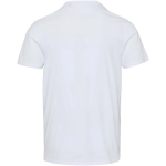 Unisex short-sleeved organic cotton T-shirt 160 g/m2 Elevate white colour second rear view