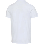 Unisex short-sleeved organic cotton T-shirt 160 g/m2 Elevate white colour third rear view