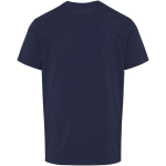 Unisex short-sleeved organic cotton T-shirt 160 g/m2 Elevate navy-blue colour second rear view