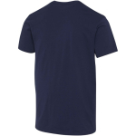 Unisex short-sleeved organic cotton T-shirt 160 g/m2 Elevate navy-blue colour third rear view