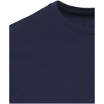 Unisex short-sleeved organic cotton T-shirt 160 g/m2 Elevate navy-blue colour close-up view 1