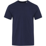 Unisex short-sleeved organic cotton T-shirt 160 g/m2 Elevate navy-blue colour second front view