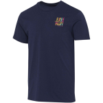 Unisex short-sleeved organic cotton T-shirt 160 g/m2 Elevate navy-blue colour screen printing view