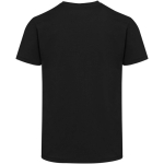 Unisex short-sleeve crew-neck cotton T-shirt 200 g/m2 Elevate black colour second rear view