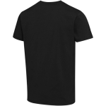 Unisex short-sleeve crew-neck cotton T-shirt 200 g/m2 Elevate black colour third rear view