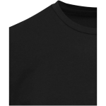 Unisex short-sleeve crew-neck cotton T-shirt 200 g/m2 Elevate black colour close-up view 1
