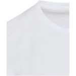 Unisex short-sleeve crew-neck cotton T-shirt 200 g/m2 Elevate white colour close-up view 1