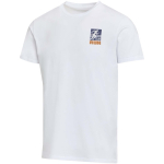Unisex short-sleeve crew-neck cotton T-shirt 200 g/m2 Elevate white colour screen printing view