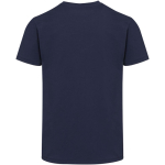 Unisex short-sleeve crew-neck cotton T-shirt 200 g/m2 Elevate navy-blue colour second rear view