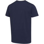 Unisex short-sleeve crew-neck cotton T-shirt 200 g/m2 Elevate navy-blue colour third rear view