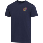 Unisex short-sleeve crew-neck cotton T-shirt 200 g/m2 Elevate navy-blue colour screen printing view