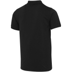 Unisex short-sleeve cotton-blend polo shirt 220 g/m² Elevate black colour third rear view