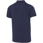 Unisex short-sleeve cotton-blend polo shirt 220 g/m² Elevate navy-blue colour third rear view