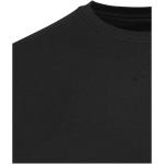 Unisex crew neck sweatshirt with brushed interior 280 g/m2 Elevate black colour close-up view 1