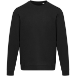 Unisex crew neck sweatshirt with brushed interior 280 g/m2 Elevate black colour second front view