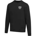 Unisex crew neck sweatshirt with brushed interior 280 g/m2 Elevate black colour screen printing view