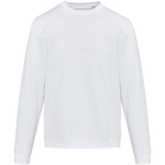 Unisex crew neck sweatshirt with brushed interior 280 g/m2 Elevate white colour second front view