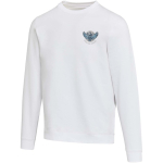 Unisex crew neck sweatshirt with brushed interior 280 g/m2 Elevate white colour screen printing view