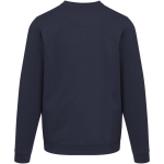 Unisex crew neck sweatshirt with brushed interior 280 g/m2 Elevate navy-blue colour second rear view