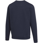 Unisex crew neck sweatshirt with brushed interior 280 g/m2 Elevate navy-blue colour third rear view