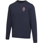 Unisex crew neck sweatshirt with brushed interior 280 g/m2 Elevate navy-blue colour screen printing view