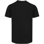 Unisex short-sleeve V-neck organic cotton T-shirt 200 g/m2 Elevate black colour second rear view