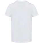 Unisex short-sleeve V-neck organic cotton T-shirt 200 g/m2 Elevate white colour second rear view
