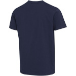 Unisex short-sleeve V-neck organic cotton T-shirt 200 g/m2 Elevate navy-blue colour third rear view