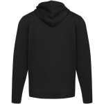 Unisex brushed interior hoodie 280 g/m² Elevate black colour second rear view