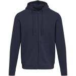 Unisex brushed interior hoodie 280 g/m² Elevate navy-blue colour second front view