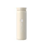 Ocean Bottle 590ml insulated tumbler with leakproof 360° lid sand colour printed logo view 2