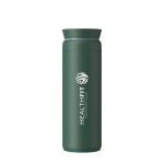 Ocean Bottle 590ml insulated tumbler with leakproof 360° lid dark green colour printed logo view 2