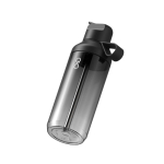 Transparent bottle with straw and flip lid 710ml Ocean Bottle black colour third view
