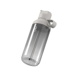 Transparent bottle with straw and flip lid 710ml Ocean Bottle light grey colour third view
