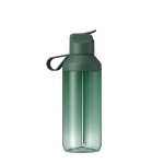 Transparent bottle with straw and flip lid 710ml Ocean Bottle dark green colour second rear view