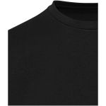 Oversized organic cotton T-shirt with 260 g/m2 weight Elevate black colour close-up view 1