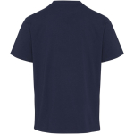 Oversized organic cotton T-shirt with 260 g/m2 weight Elevate navy-blue colour second rear view