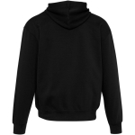Oversized eco cotton hoodie 280 g/m2 Elevate black colour second rear view