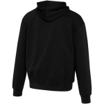 Oversized eco cotton hoodie 280 g/m2 Elevate black colour third rear view