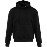 Oversized eco cotton hoodie 280 g/m2 Elevate black colour second front view