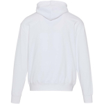 Oversized eco cotton hoodie 280 g/m2 Elevate white colour second rear view