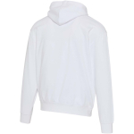 Oversized eco cotton hoodie 280 g/m2 Elevate white colour third rear view