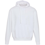 Oversized eco cotton hoodie 280 g/m2 Elevate white colour second front view