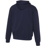 Oversized eco cotton hoodie 280 g/m2 Elevate navy-blue colour third rear view