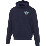 Oversized eco cotton hoodie 280 g/m2 Elevate navy-blue colour screen printing view