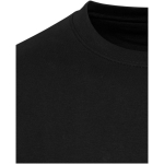 Oversized crew neck eco cotton sweatshirt 280 g/m2 Elevate black colour close-up view 1