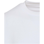 Oversized crew neck eco cotton sweatshirt 280 g/m2 Elevate white colour close-up view 1